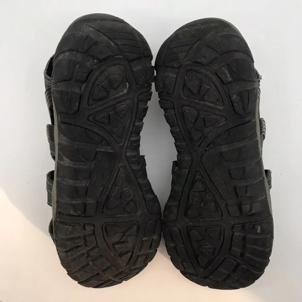 Ozark Trail Sport Sandals Men's 9 Blue Gray Bungee Slingback Hiking Water Shoes
